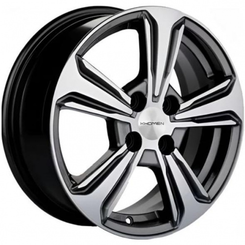 Khomen KHW 1502 6x15 4*100 ET46 DIA54.1 G-Silver-FP Литой